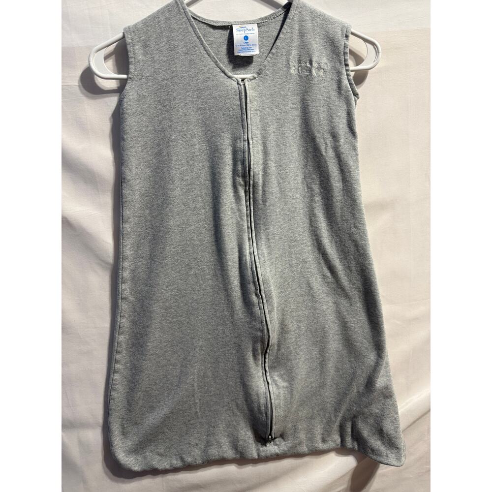 HALO SleepSack Wearable Blanket Gray Large 12-18 Months 22-28 lbs Zip